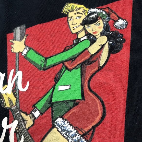 Y2K Brian Setzer Orchestra Concert Tee 2009 Christmas Rocks Tour T-Shirt Mens XL - Picture 6 of 10
